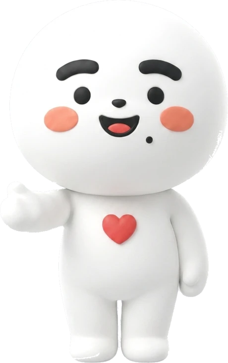 キャラマケくんが手を差し出して体験に誘っている